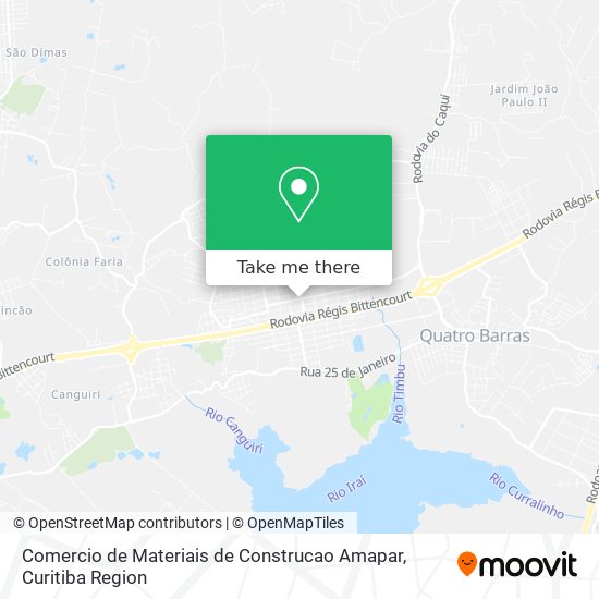 Comercio de Materiais de Construcao Amapar map