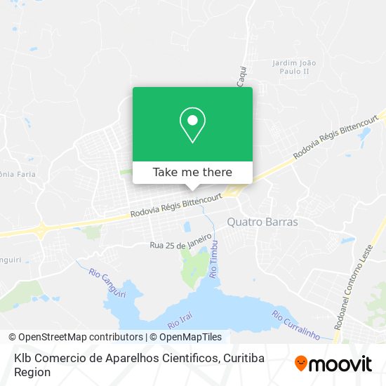 Klb Comercio de Aparelhos Cientificos map