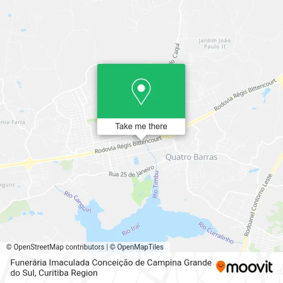 Funerária Imaculada Conceição de Campina Grande do Sul map