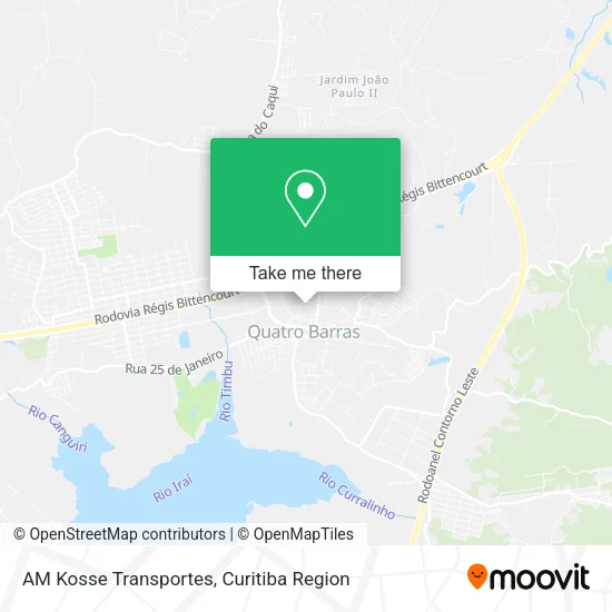 AM Kosse Transportes map