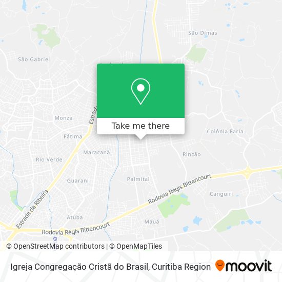Igreja Congregação Cristã do Brasil map