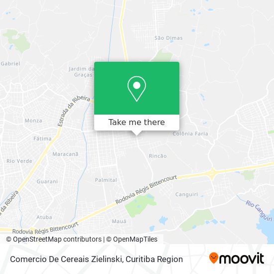 Comercio De Cereais Zielinski map