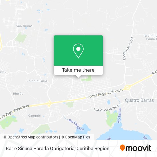 Bar e Sinuca Parada Obrigatória map