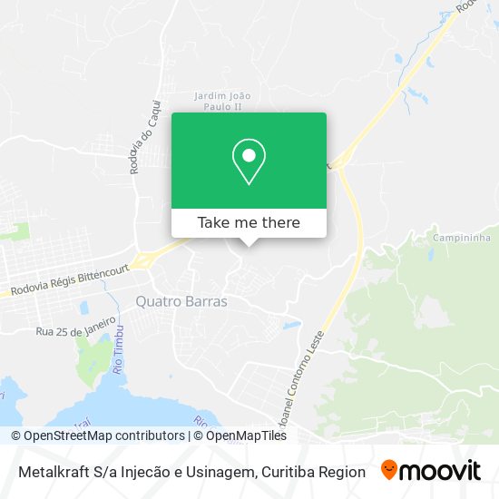 Mapa Metalkraft S / a Injecão e Usinagem