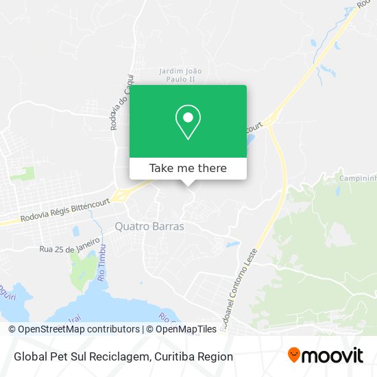 Global Pet Sul Reciclagem map