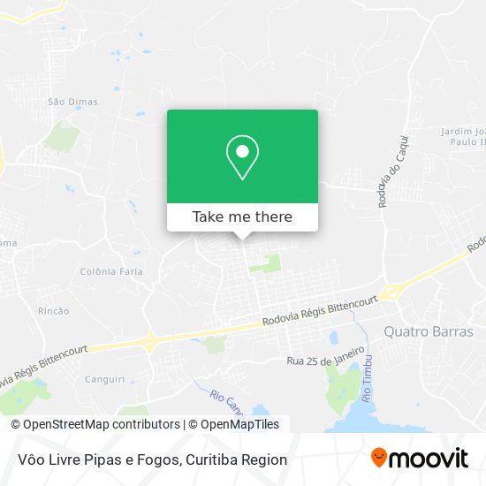 Vôo Livre Pipas e Fogos map