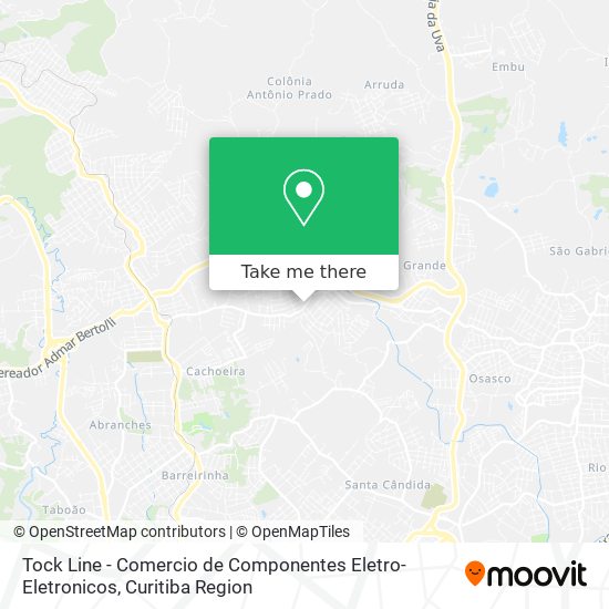 Tock Line - Comercio de Componentes Eletro-Eletronicos map