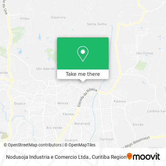 Nodusoja Industria e Comercio Ltda. map