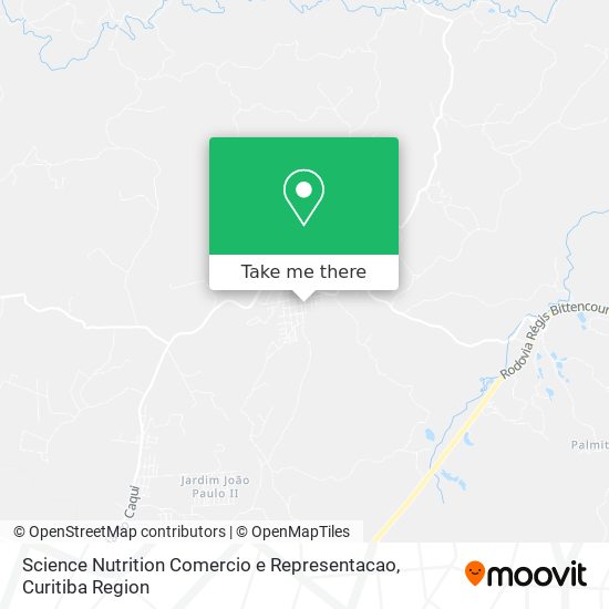 Science Nutrition Comercio e Representacao map