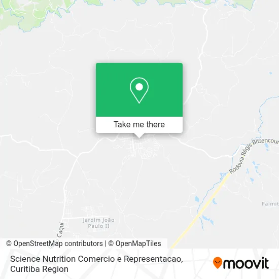 Science Nutrition Comercio e Representacao map