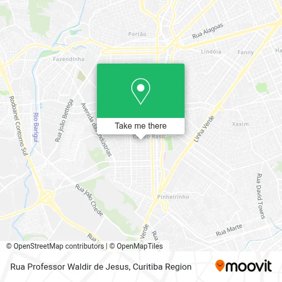 Rua Professor Waldir de Jesus map