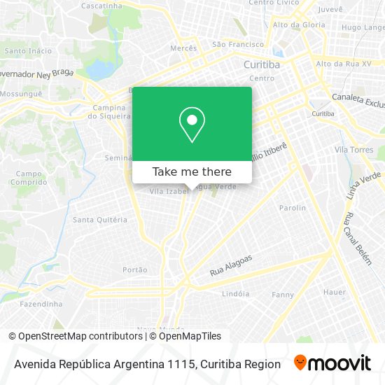 Avenida República Argentina 1115 map