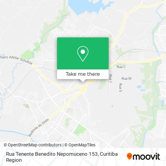 Mapa Rua Tenente Benedito Nepomuceno 153