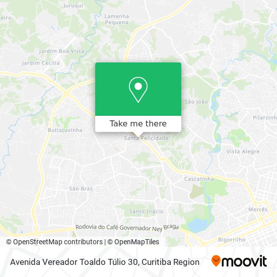 Mapa Avenida Vereador Toaldo Túlio 30