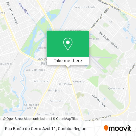 Mapa Rua Barão do Cerro Azul 11