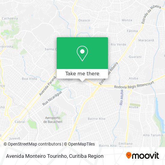 Avenida Monteiro Tourinho map