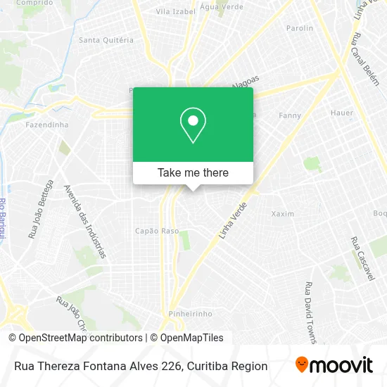 Rua Thereza Fontana Alves 226 map
