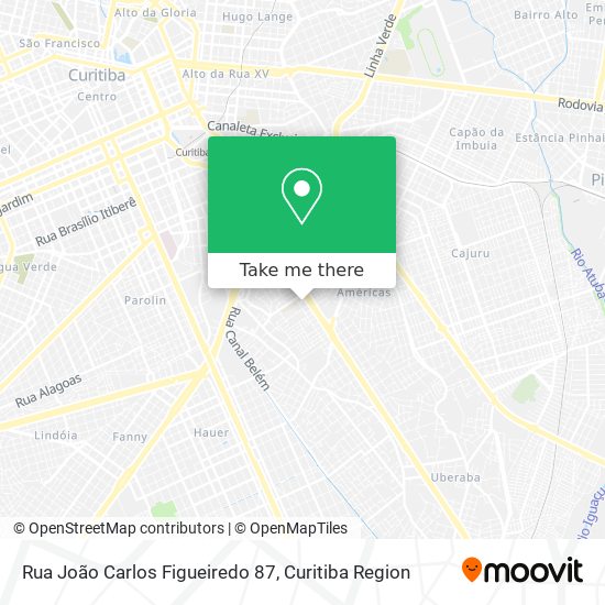 Mapa Rua João Carlos Figueiredo 87