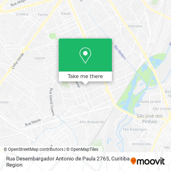 Rua Desembargador Antonio de Paula 2765 map