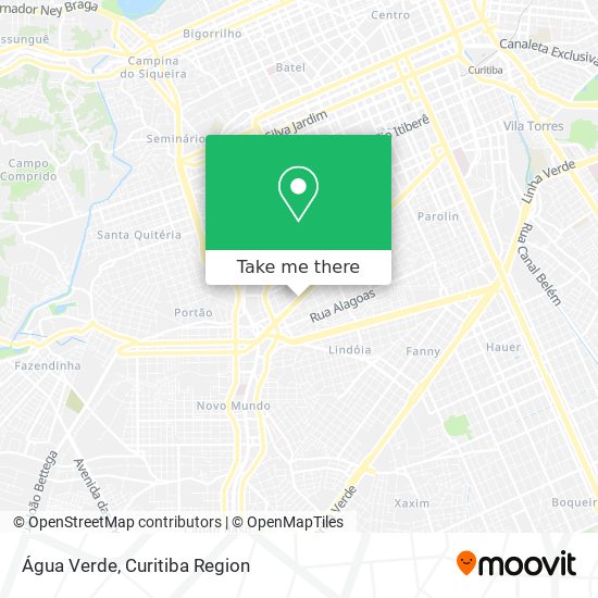 Água Verde map