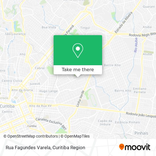 Mapa Rua Fagundes Varela