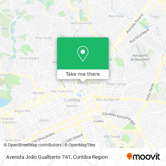 Avenida João Gualberto 741 map
