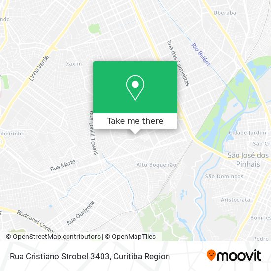 Rua Cristiano Strobel 3403 map
