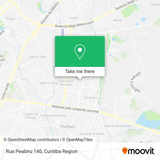 Rua Peabiru 140 map