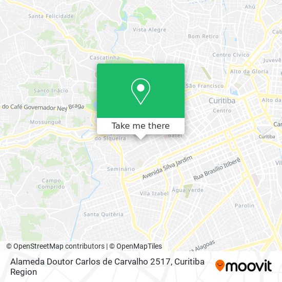 Alameda Doutor Carlos de Carvalho 2517 map