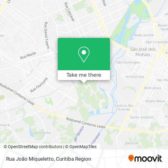 Rua João Miqueletto map