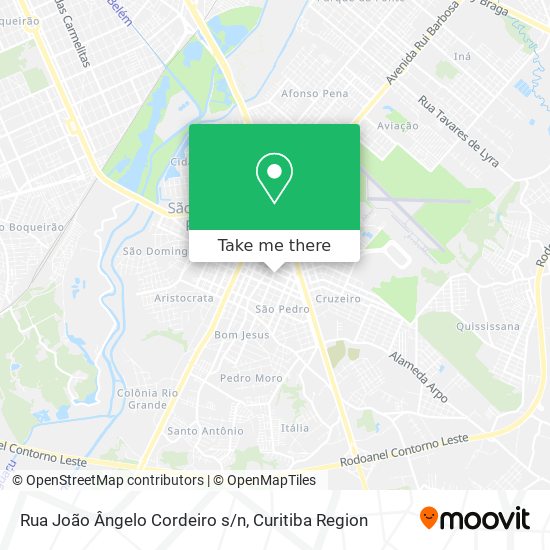 Rua João Ângelo Cordeiro s/n map