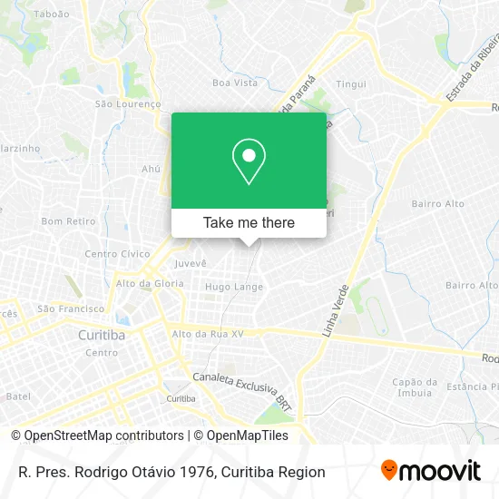 R. Pres. Rodrigo Otávio 1976 map