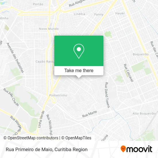 Rua Primeiro de Maio map