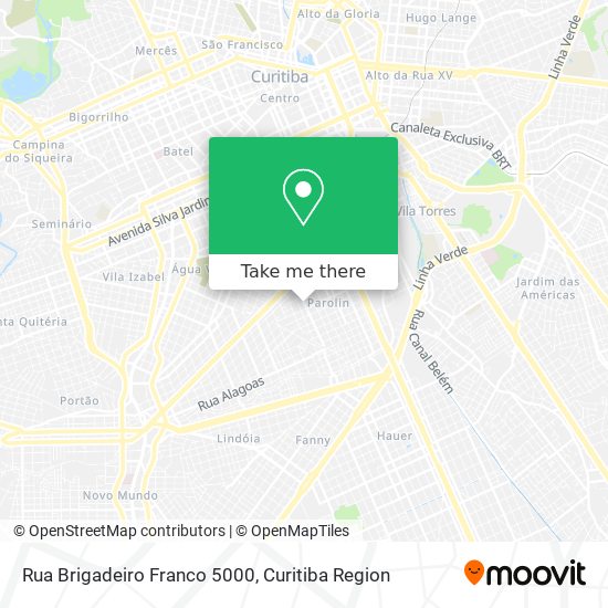 Mapa Rua Brigadeiro Franco 5000