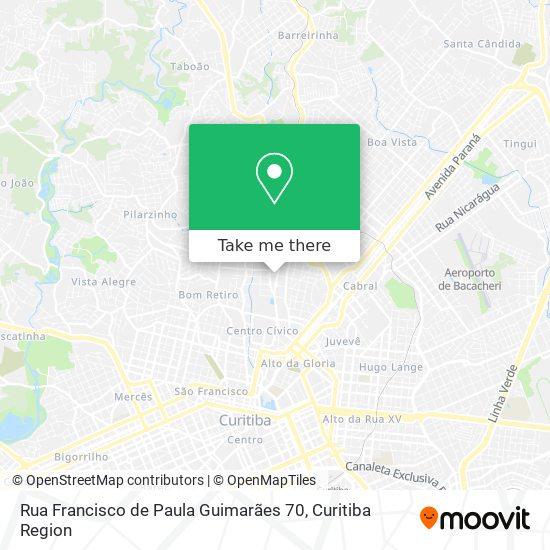 Rua Francisco de Paula Guimarães 70 map