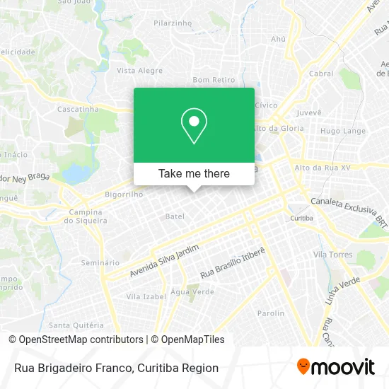 Rua Brigadeiro Franco map