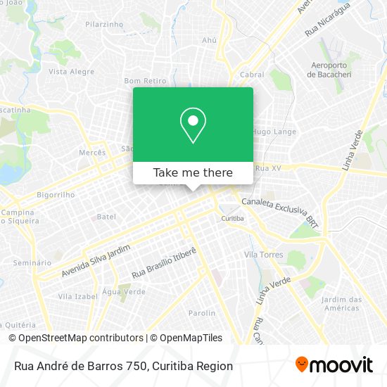Rua André de Barros 750 map