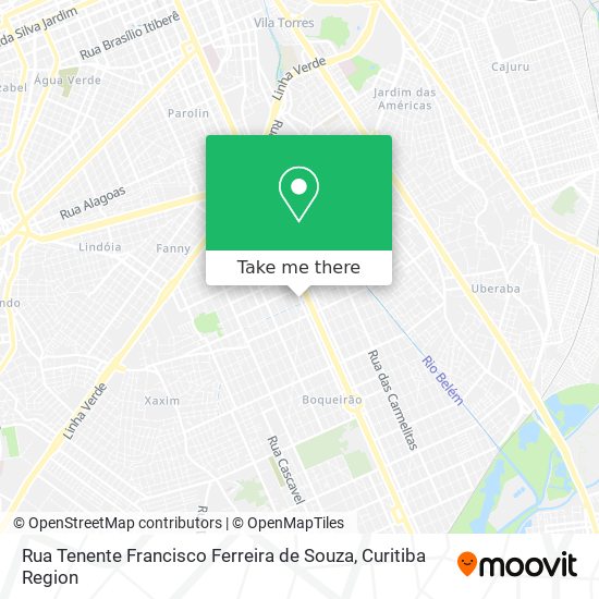 Mapa Rua Tenente Francisco Ferreira de Souza