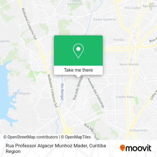 Rua Professor Algacyr Munhoz Mader map