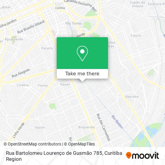 Rua Bartolomeu Lourenço de Gusmão 785 map