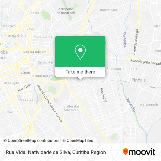 Rua Vidal Natividade da Silva map