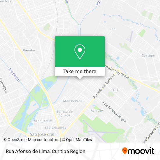 Mapa Rua Afonso de Lima