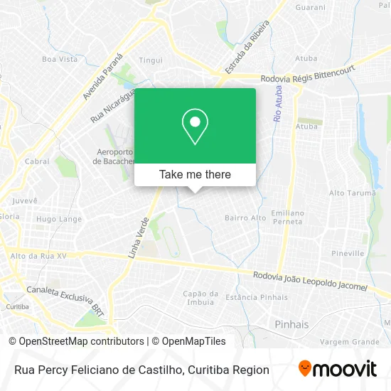 Rua Percy Feliciano de Castilho map