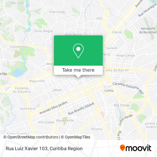 Rua Luiz Xavier 103 map