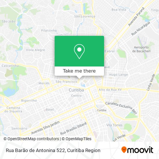 Rua Barão de Antonina 522 map