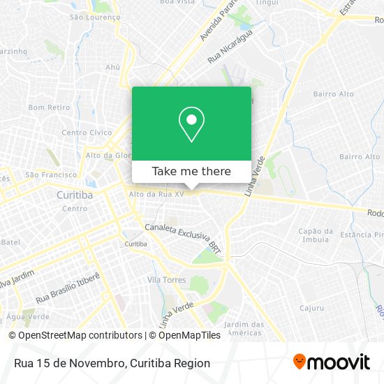 Rua 15 de Novembro map