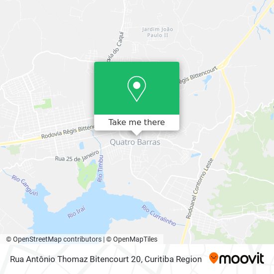 Rua Antônio Thomaz Bitencourt 20 map