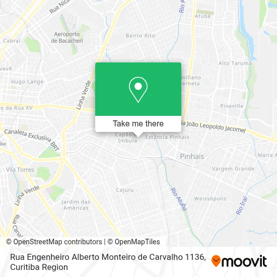 Rua Engenheiro Alberto Monteiro de Carvalho 1136 map