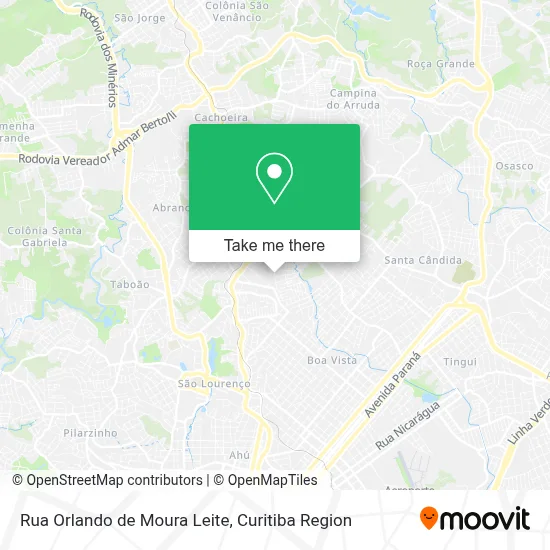 Rua Orlando de Moura Leite map