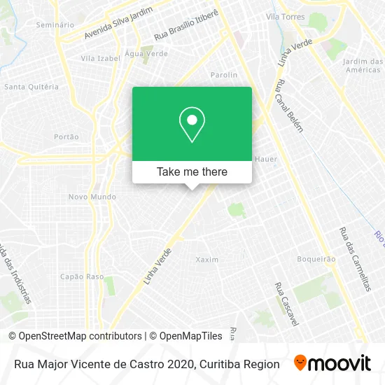 Rua Major Vicente de Castro 2020 map